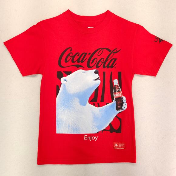 Coca Cola Short Sleeve Pullover Casual Graphic T-Shirt Mens Size Small S Red - Picture 2 of 10